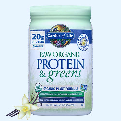 Amazon.com: Garden of Life Raw Organic Protein & Greens Vanilla - Vegan  Protein Powder for Women and Men, Plant and Pea Proteins, Greens &  Probiotics, Gluten Free Low Carb Shake Made Without